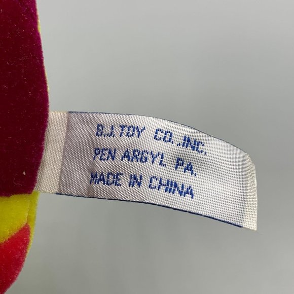 BJ Toy Co. Purple & Yellow Plush Spider Toy 9" - Picture 8 of 10